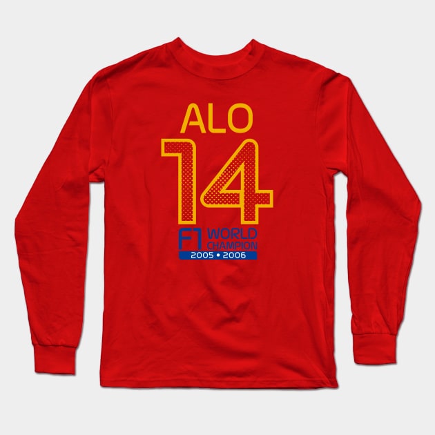 ALO 14 Logo Spanish Design Long Sleeve T-Shirt by Hotshots